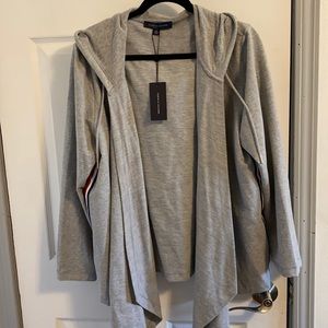 Tommy Hilfiger Grey Hooded Cardigan